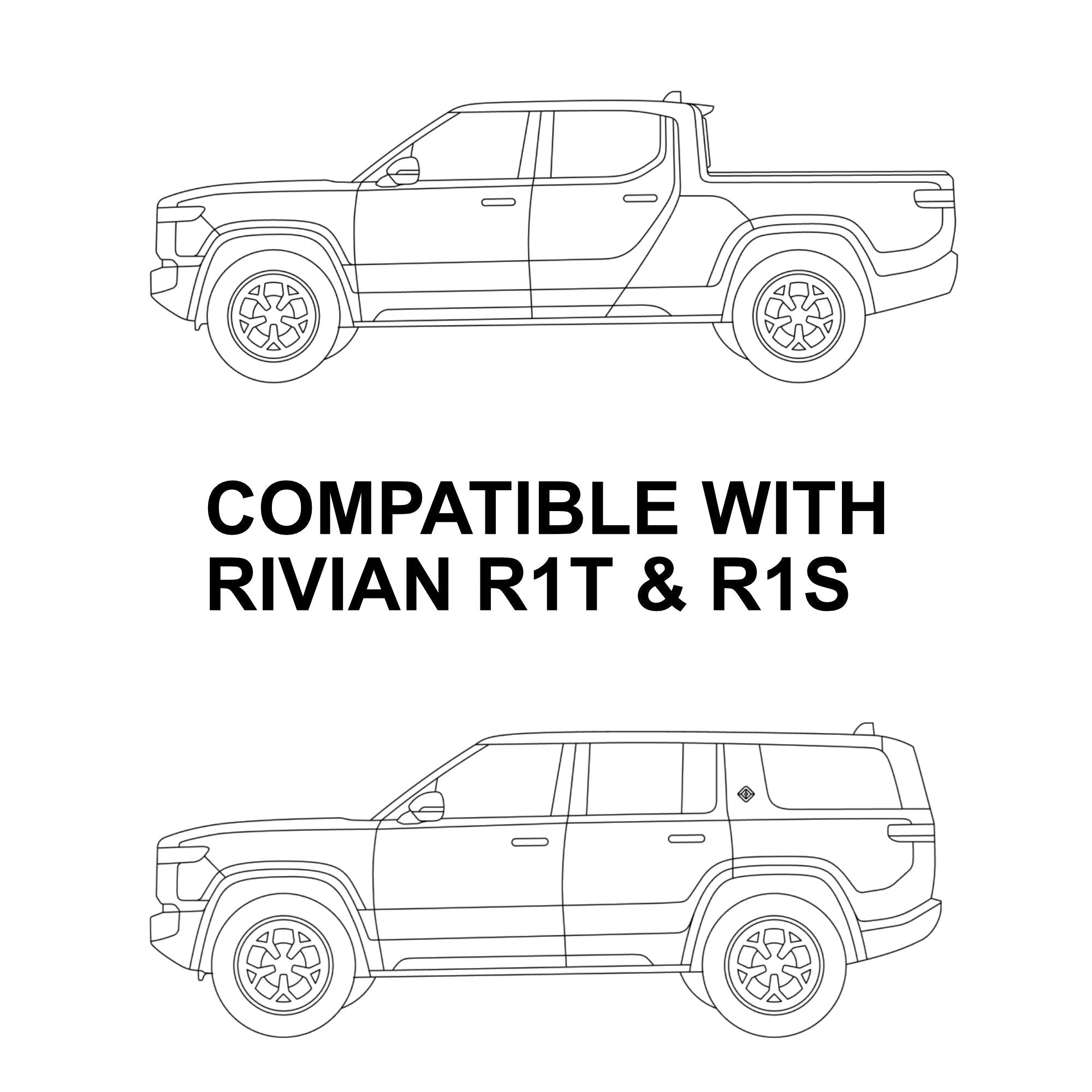 rivian r1t r1s line drawings vinyl wrap door handles