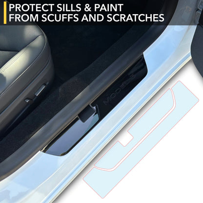 tesla model paint protection film twraps