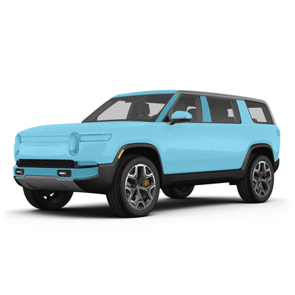 rivian r1s charge port clear ppf tinted