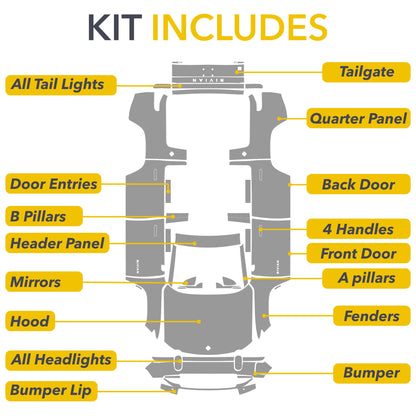 passenger & driver rivian r1s pillars - doors