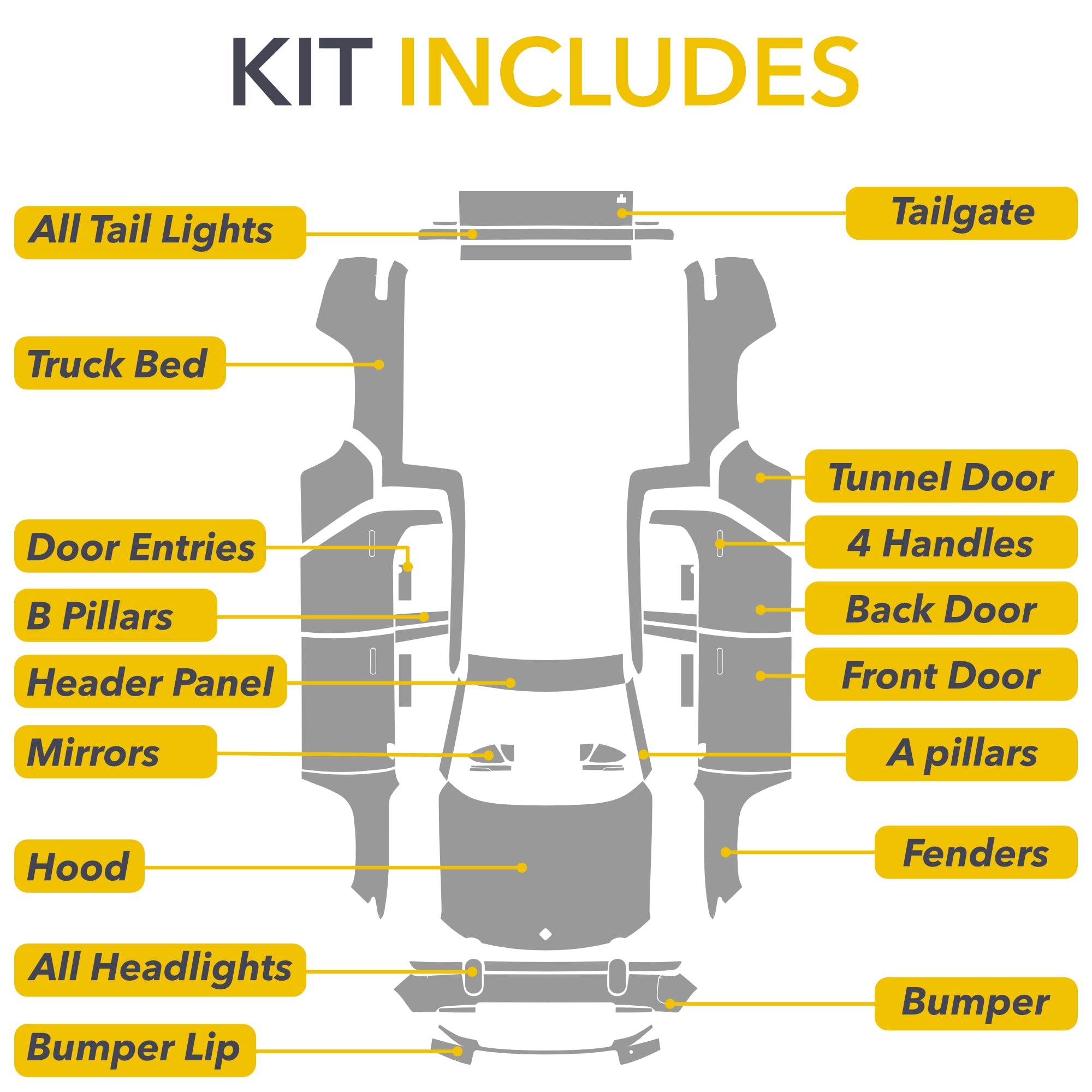 passenger & driver pillars - doors - rivian r1t charge port