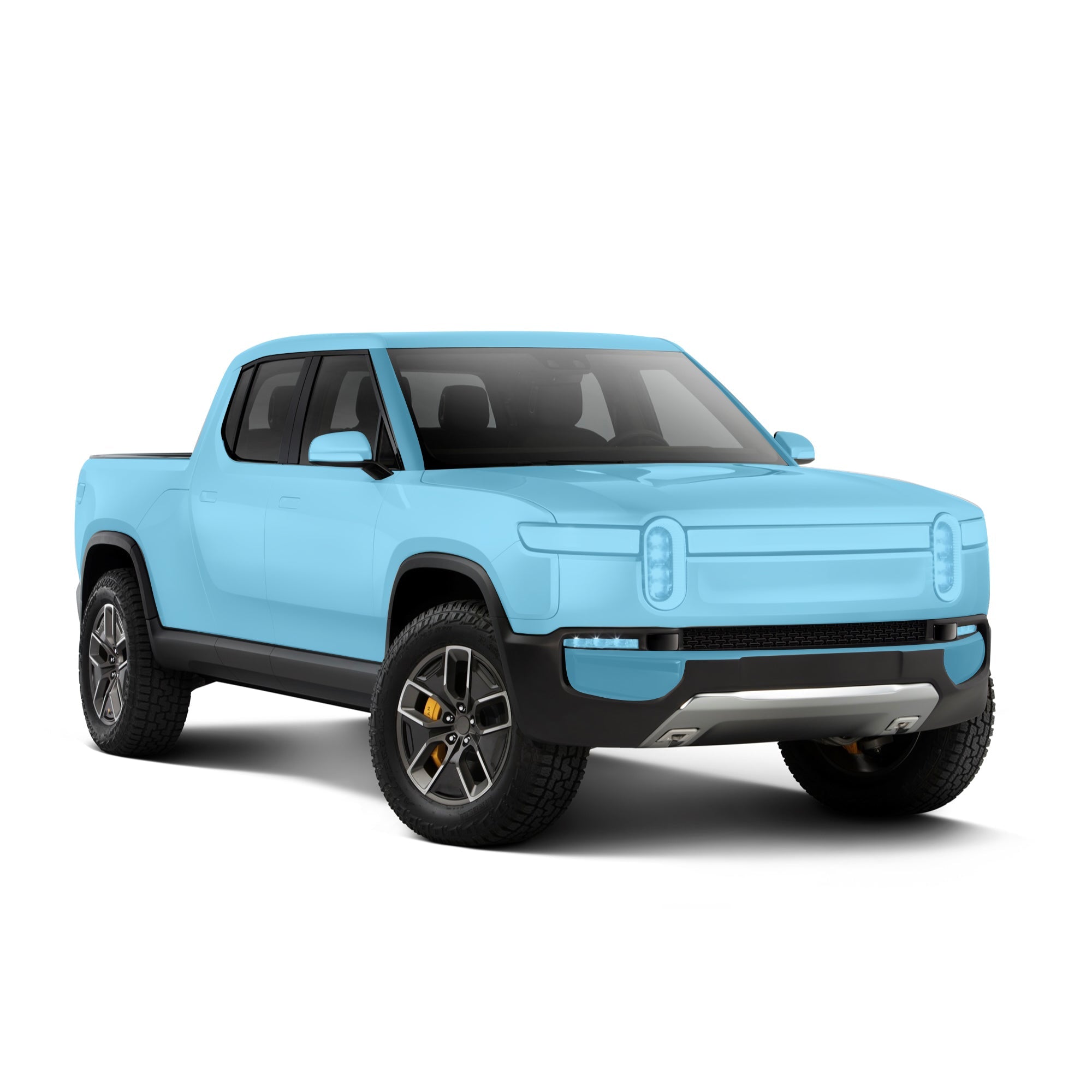 passenger & driver pillars - doors - rivian r1t charge port