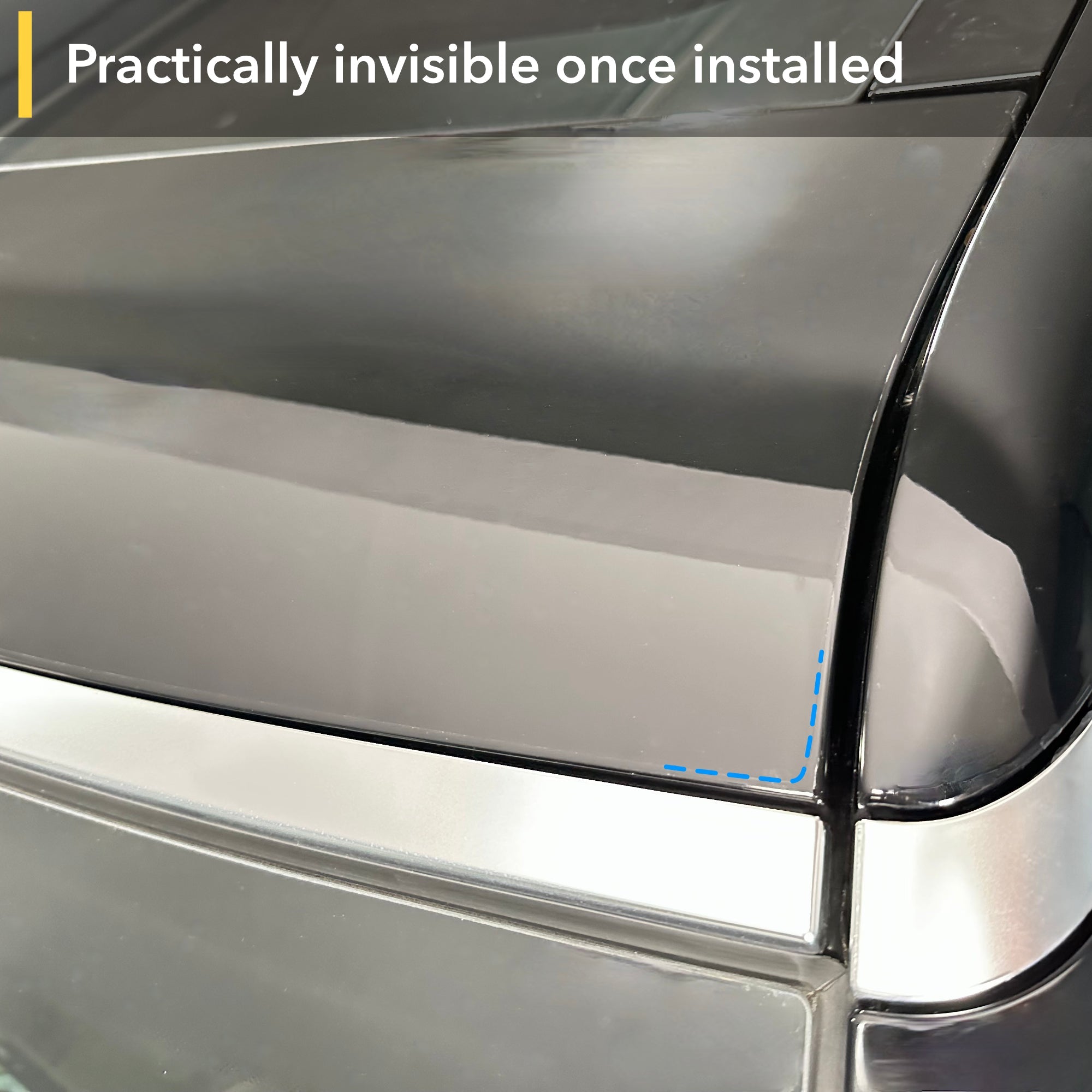 rivian r1s paint protection film header panel