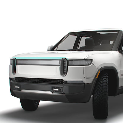 white, rivian, truck r1s r1t paint protection film