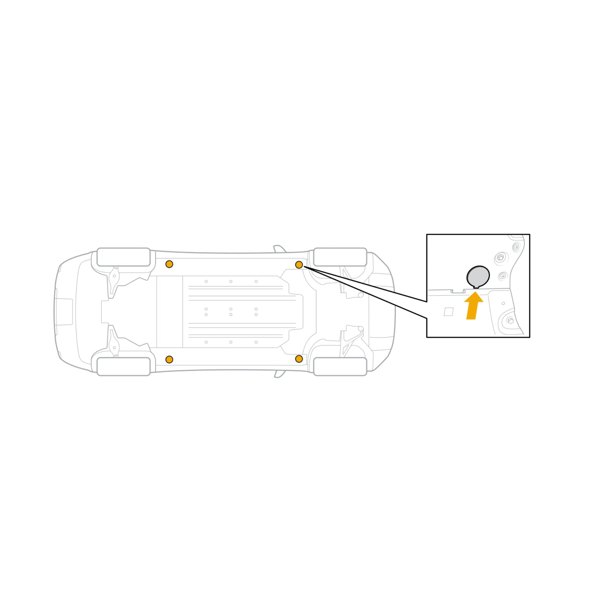 car, jack, points, diagram jacking point covers rivian r1t