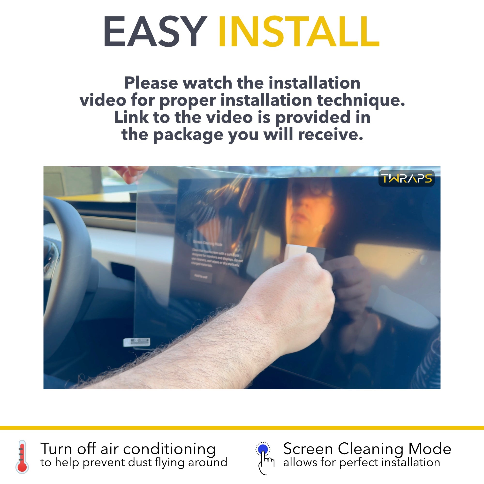 screen protectors protector tesla cybertruck cleaning hardness pet film