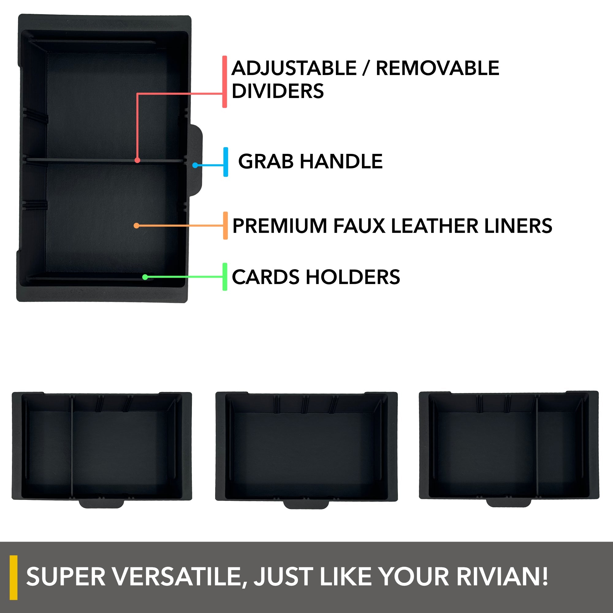 r1t r1s rivian slidable armrest