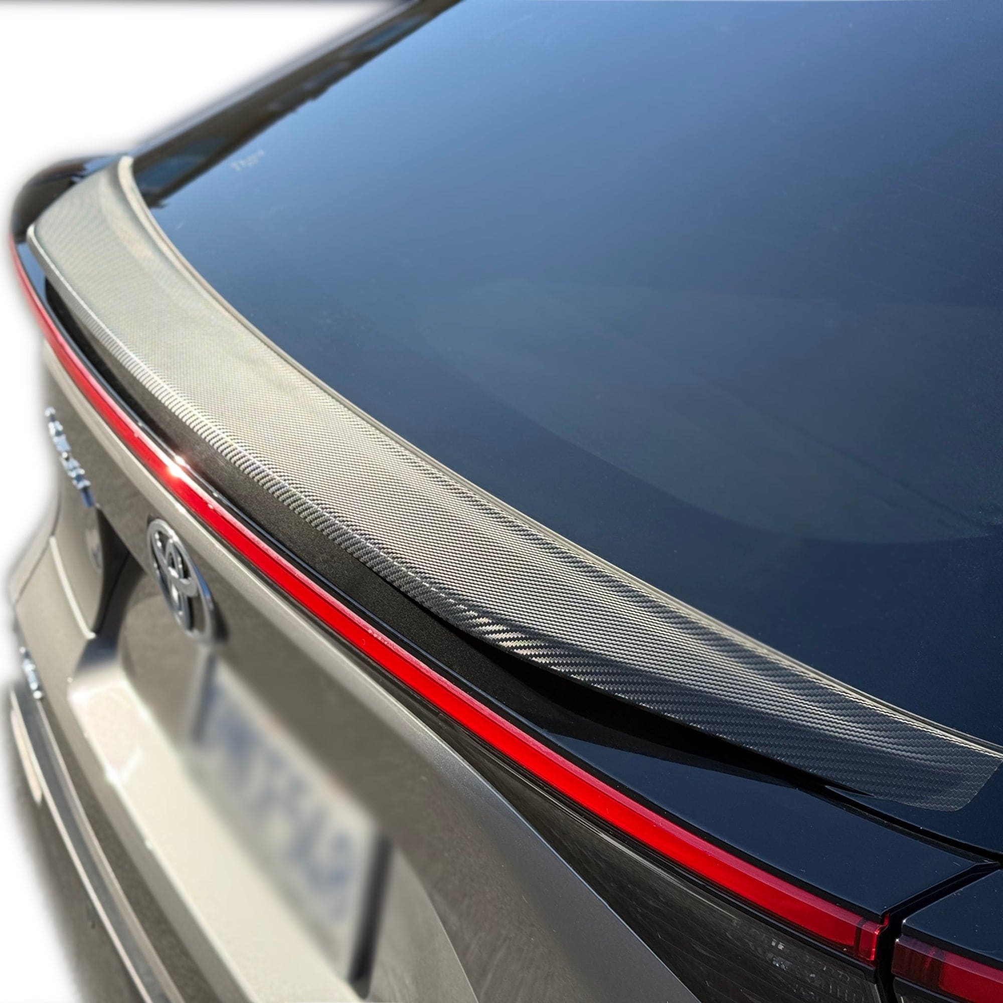 bz4x carbon fiber toyota vinyl wrap spoiler