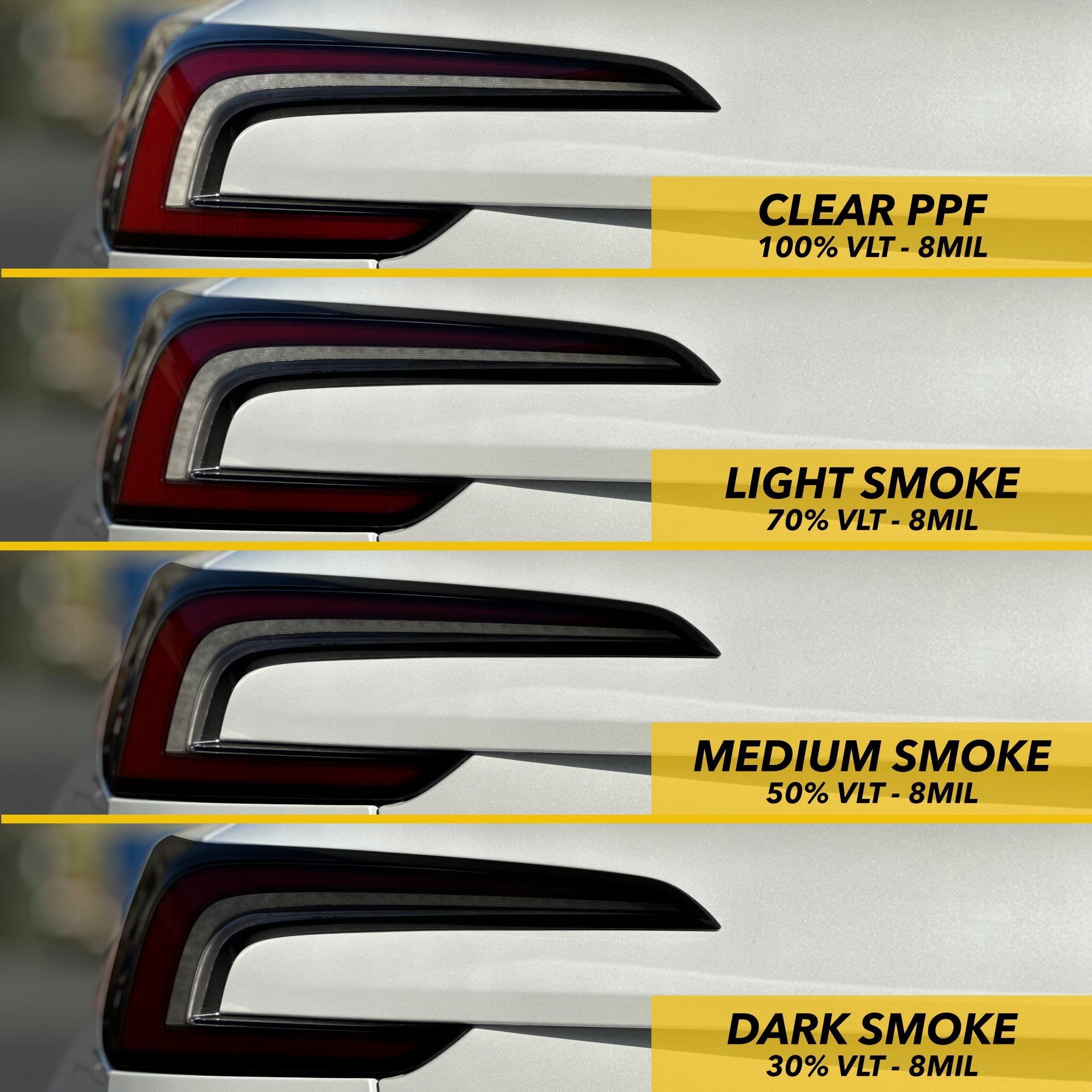 car, taillight, tint, options smoke tint tesla model tail lights