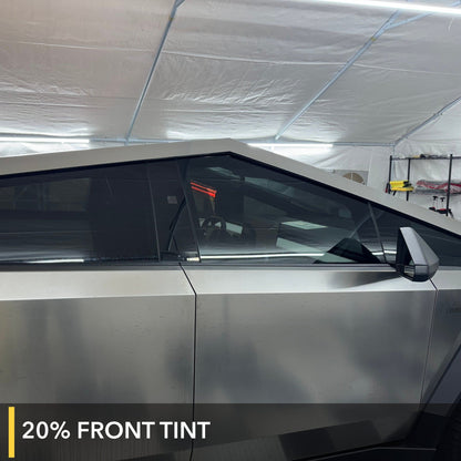 tinted cybertruck windows tint tesla ev accessories wrap