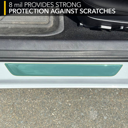 tesla model door sills paint protection film