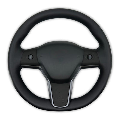 steering wheel control tesla model carbon fiber pattern vinyl cover