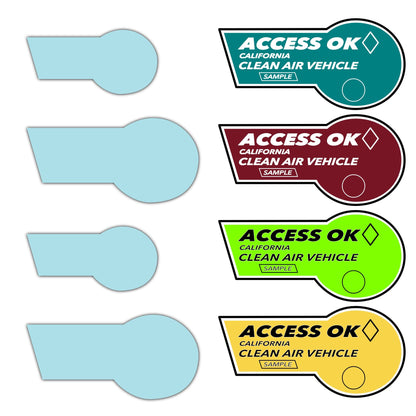 california clean air vehicle access hov stickers sticker ppf tint spray bottle