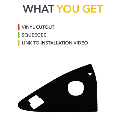 vinyl wrap carbon fiber charge port tesla model pattern