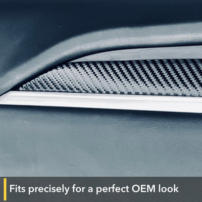 carbon fiber trim tesla model vinyl wrap kit