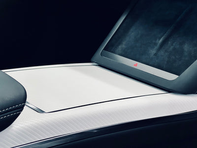 car interior screen tesla model carbon fiber vinyl wrap kit