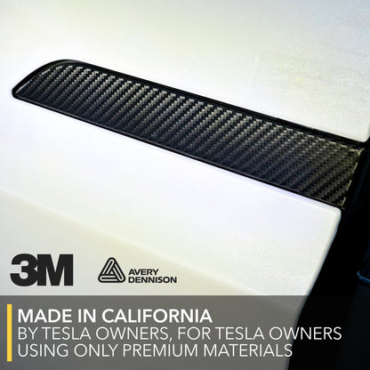 carbon fiber tesla model door handles wrap