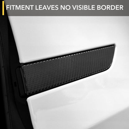 carbon fiber tesla model door handles wrap