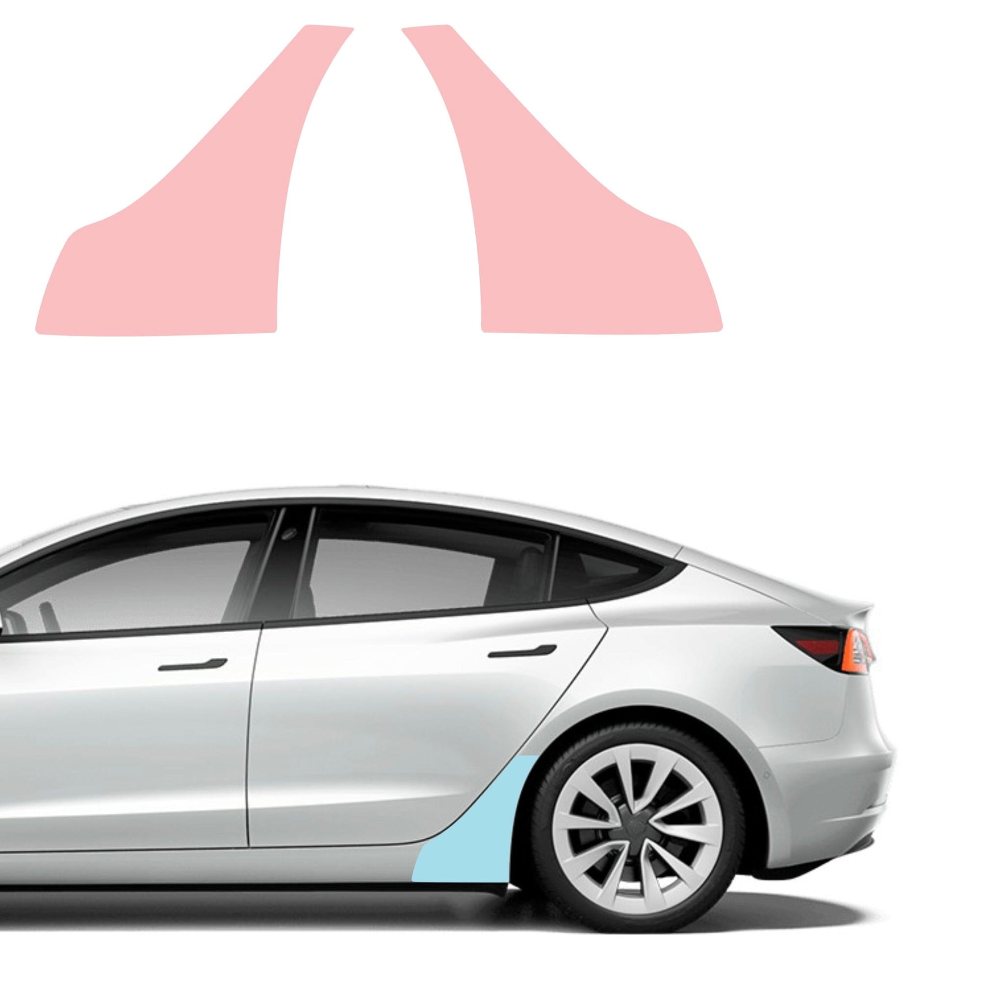 tesla model paint protection film resists fading