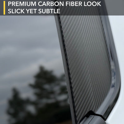 gmc hummer ev suv carbon fiber pattern abc pillars vinyl