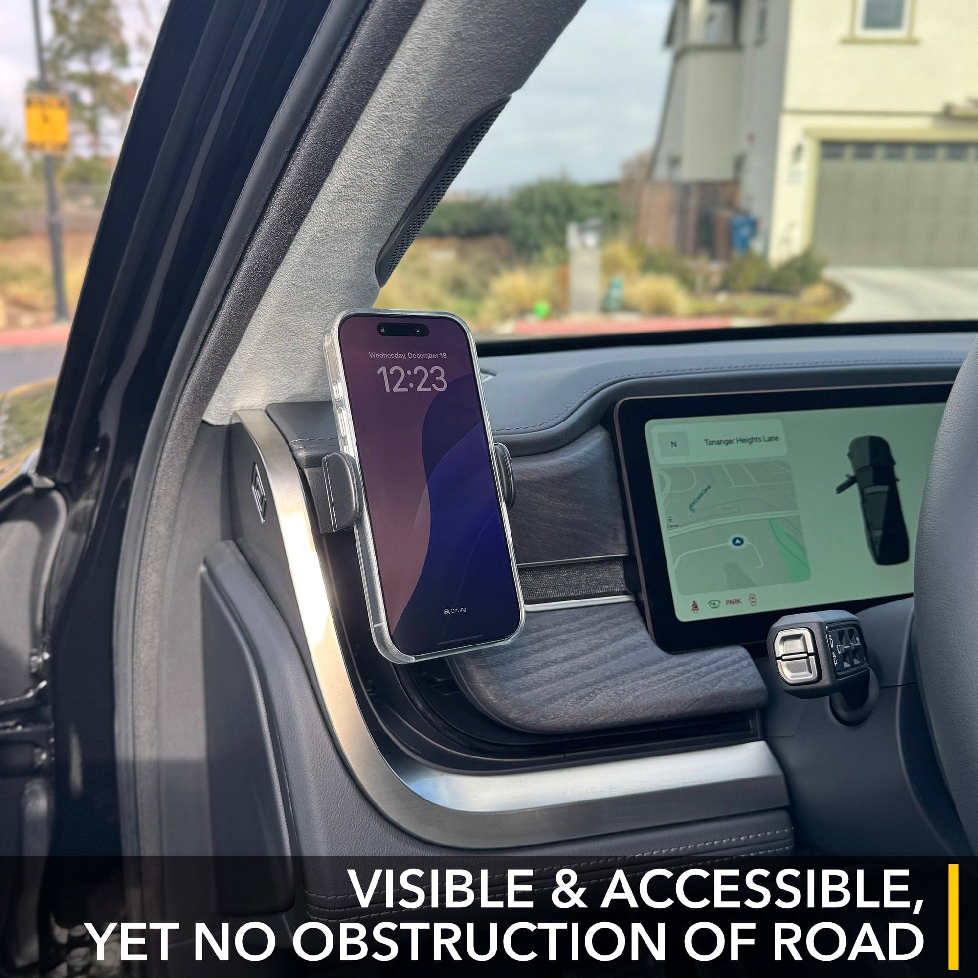 smartphone mounted car rivian r1t r1s phone mount vehicles offers