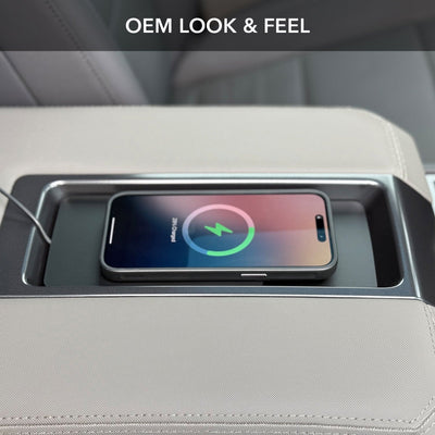 gmc hummer compatible magsafe case armrest magnetic wireless charging pad