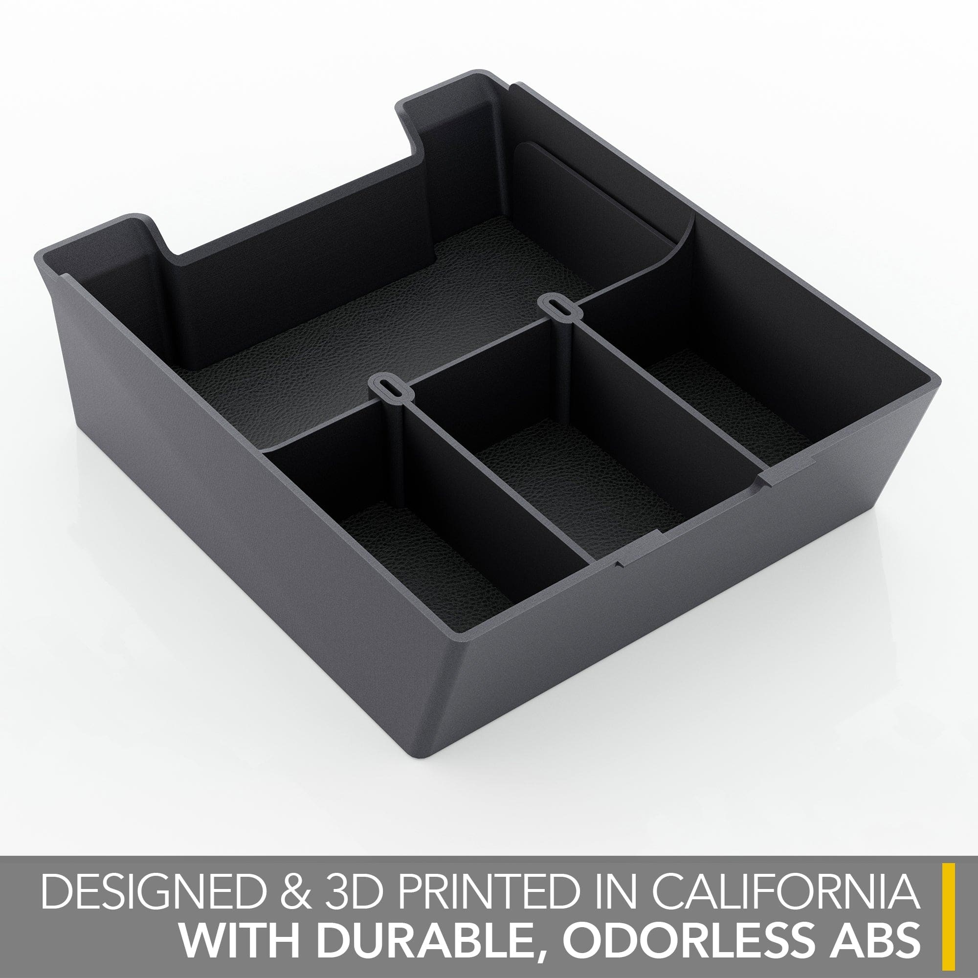 black plastic divided organizer tray r1t r1s rivian center console