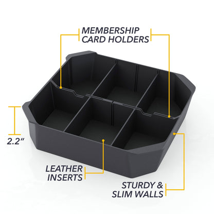 tesla cybertruck leather liners premium armrest organizer center console