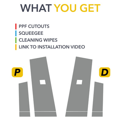 ppf installation kit premium 8mil clear paint protection film
