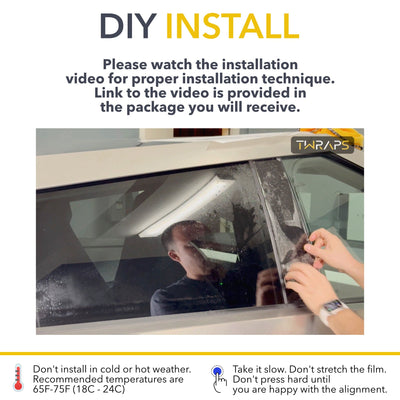 car window tint installation premium 8mil clear ppf paint protection film