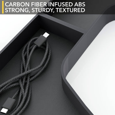 bz4x toyota dashboard tray organizer carbon fiber infused