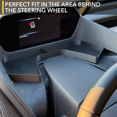 bz4x toyota dashboard tray organizer carbon fiber infused