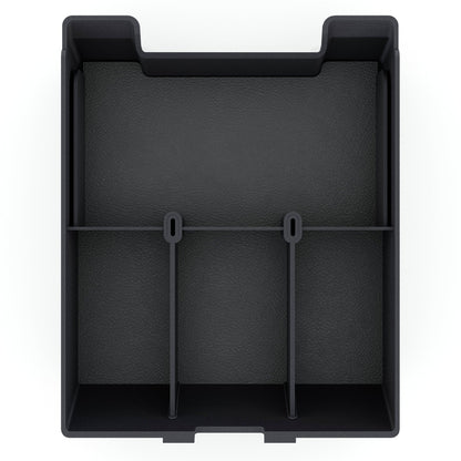 black plastic storage organizer r1t r1s rivian center console