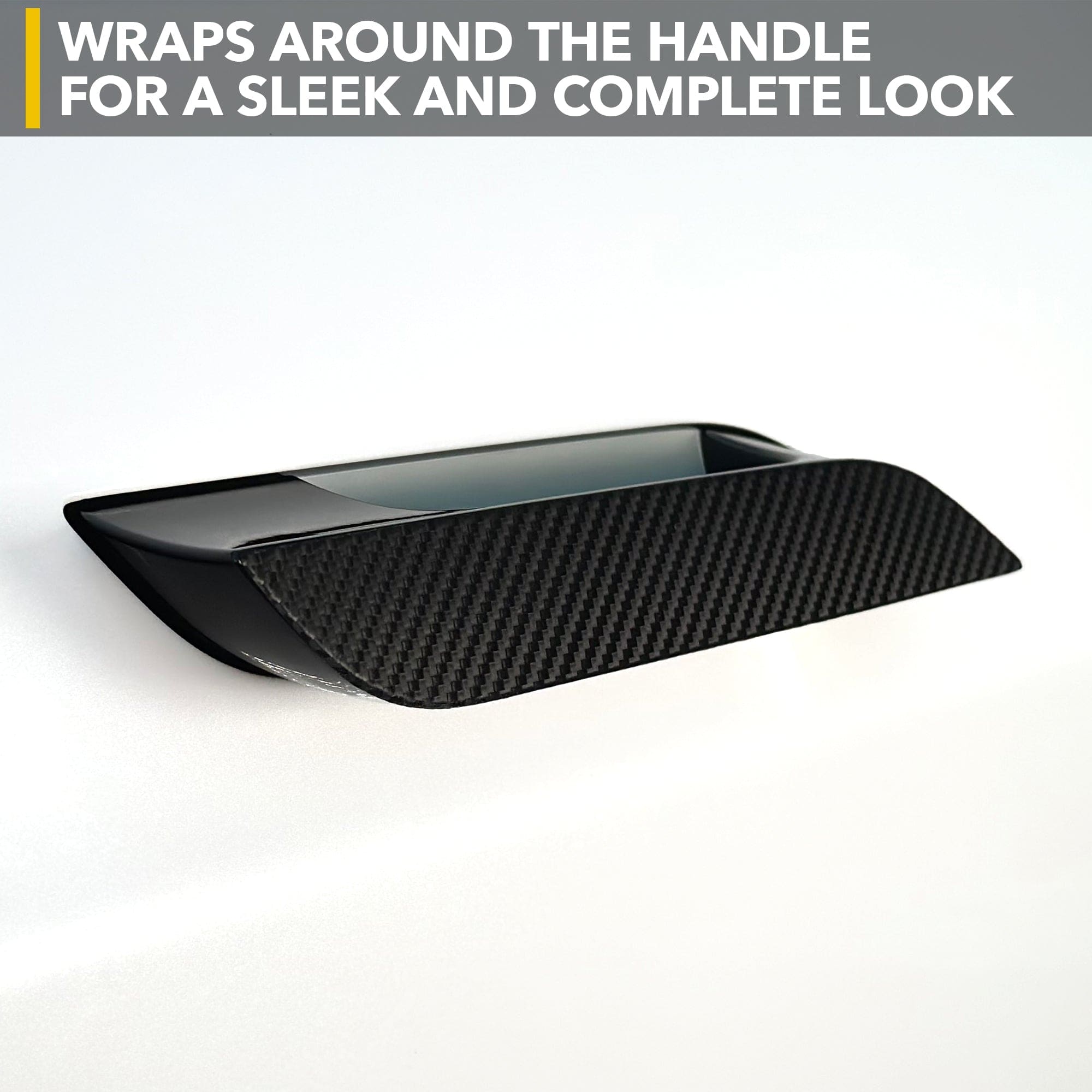 carbon fiber door handle cover handles vinyl wrap tesla model kit