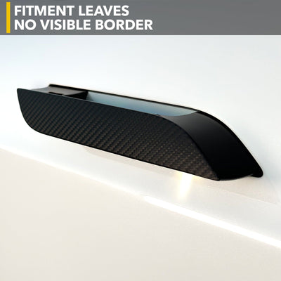 carbon fiber textured car trim door handles vinyl wrap tesla model kit