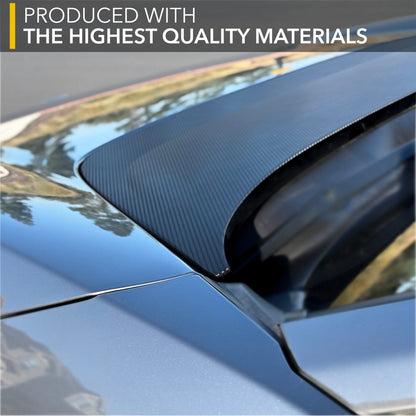 hood scoop carbon fiber toyota bz4x vinyl wrap
