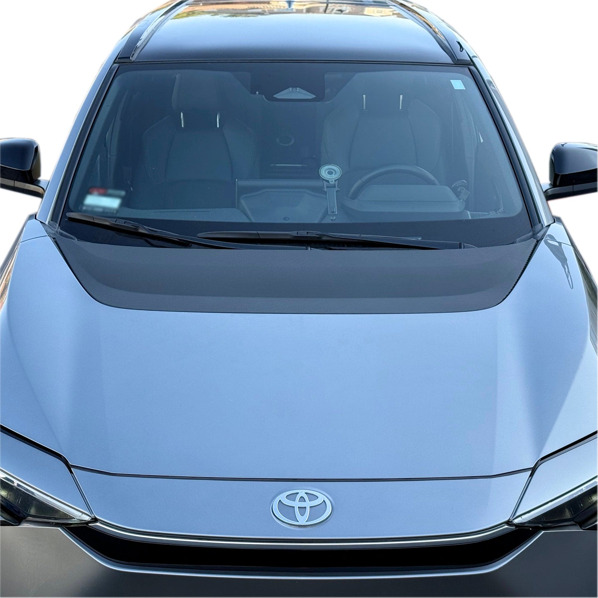 hood scoop carbon fiber toyota bz4x vinyl wrap