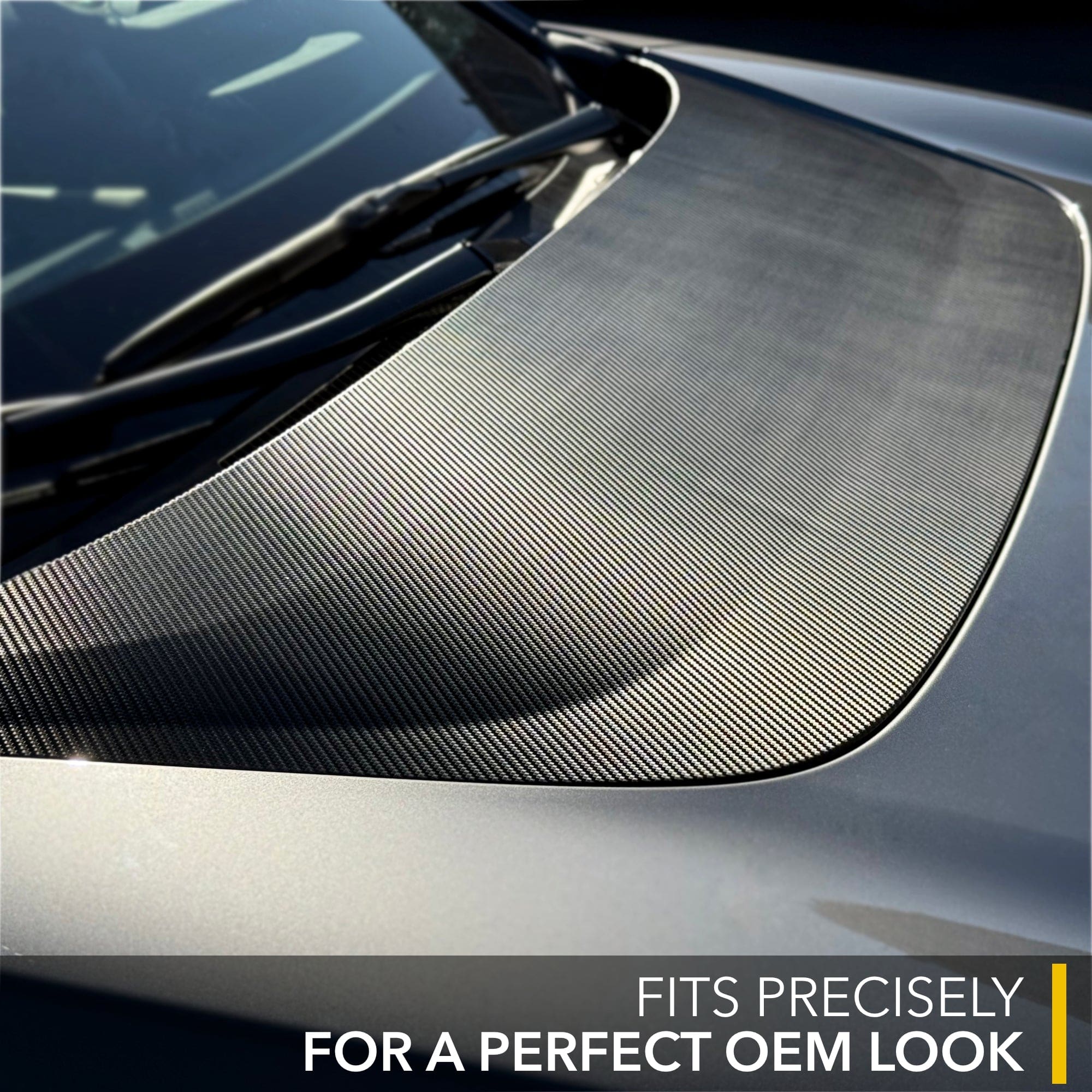 hood scoop carbon fiber toyota bz4x vinyl wrap