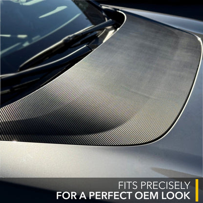 hood scoop carbon fiber toyota bz4x vinyl wrap