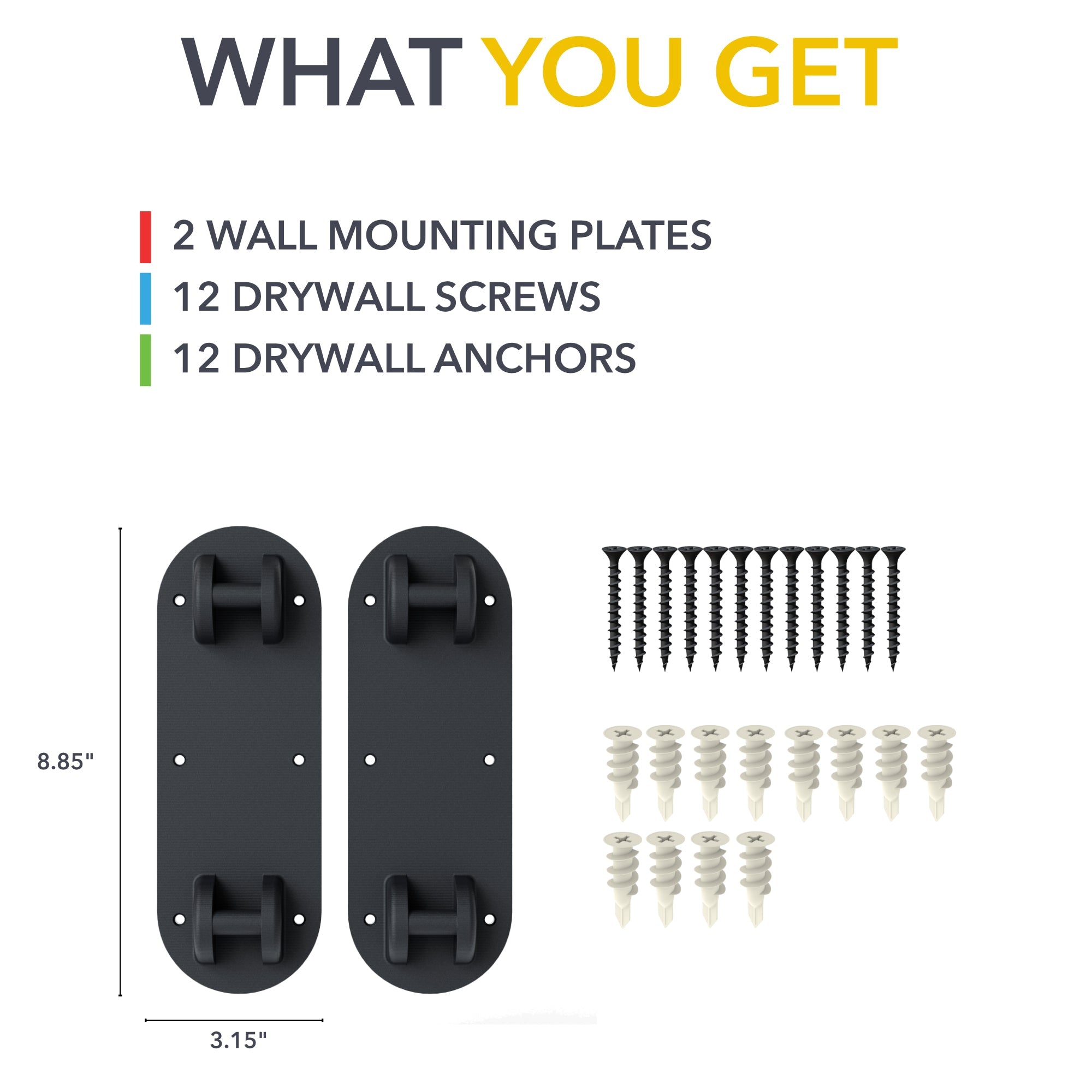 wall mount, mount plates, cross bars, cargo crossbars