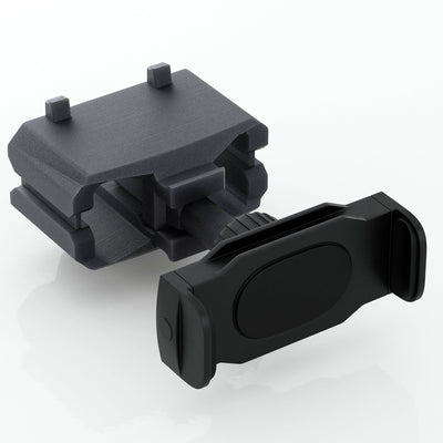 black plastic car phone holder tesla cybertruck mount magnetic patent pending