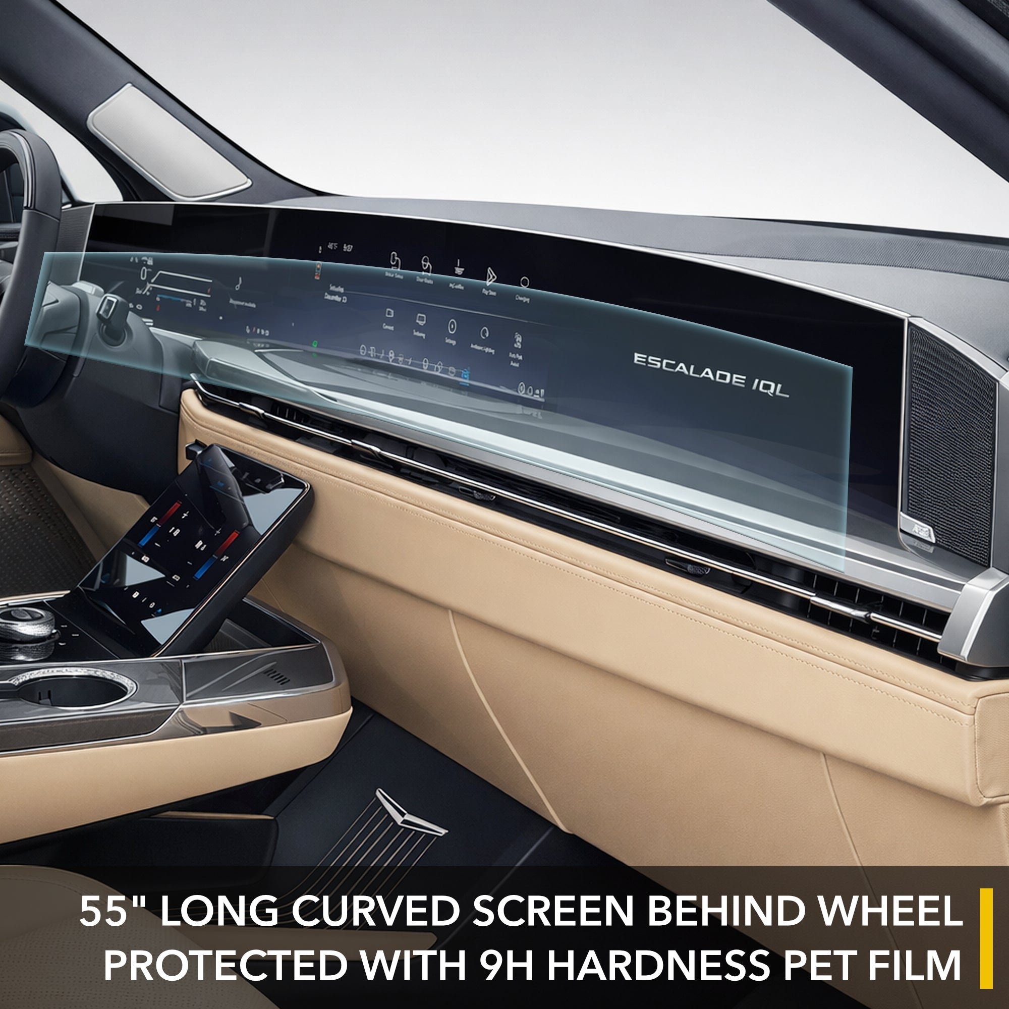 screen protector, protectors, cadillac escalade, hardness pet film, escalade iq iql