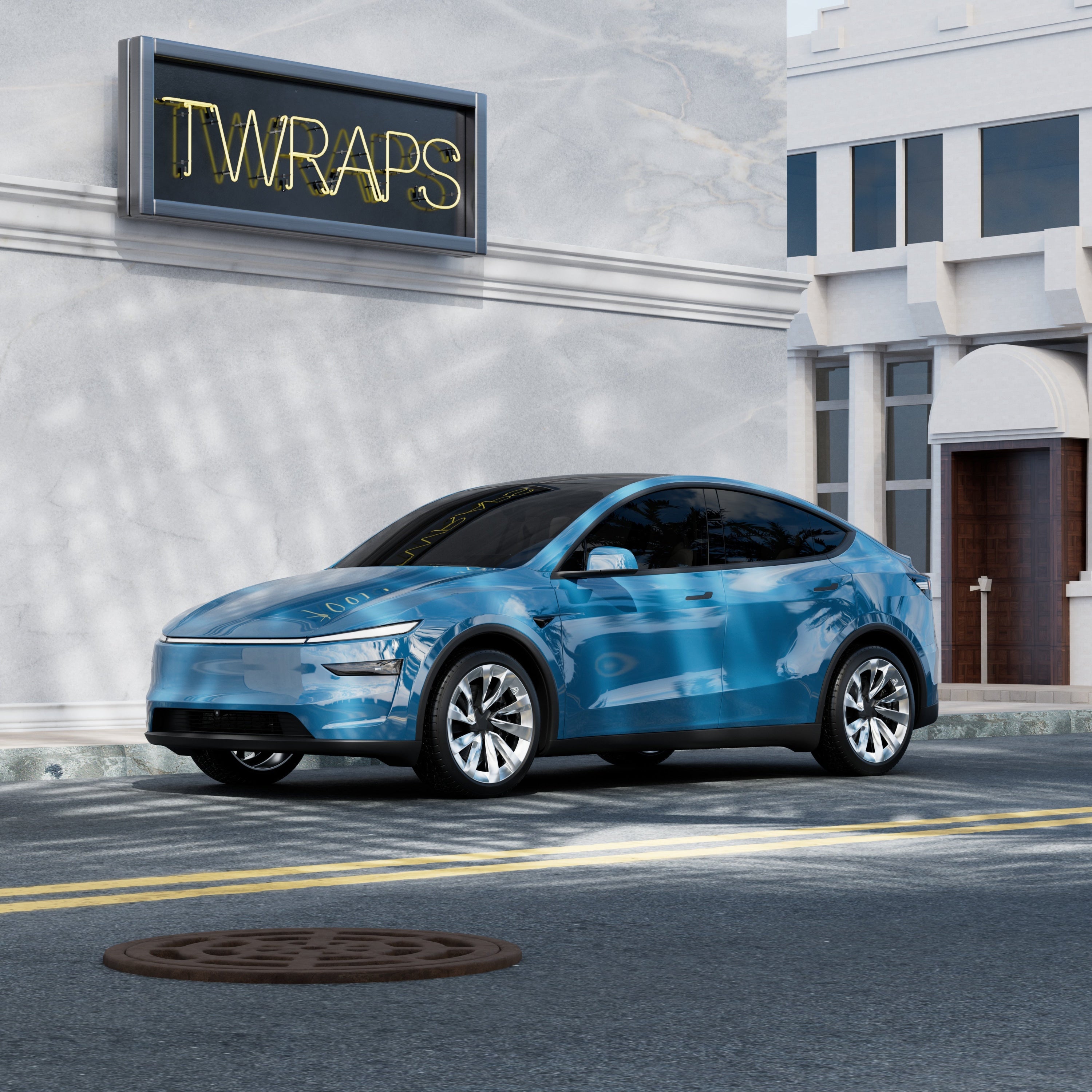 tesla model, model y juniper, ppf wrap, color