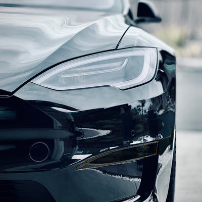 Fog Lights Smoke Tint Tesla Model S Model X Dark 30% VLT self-healing PPF T-WRAPS