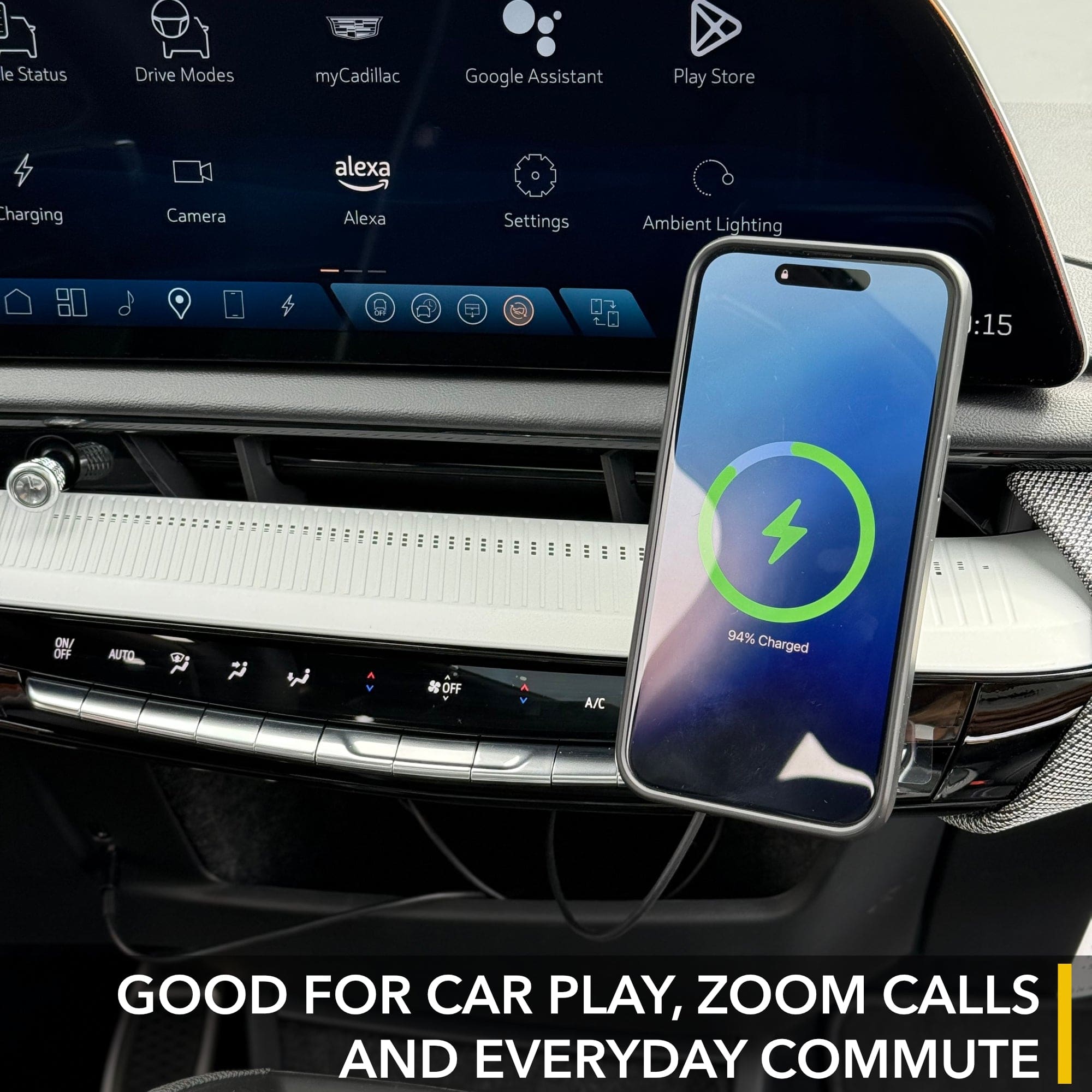 cadillac optiq phone mount magnetic twraps dashboard