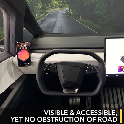 car interior mounted smartphone tesla cybertruck phone mount magnetic patent pending