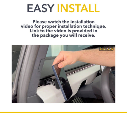 car phone mount installation tesla cybertruck magnetic patent pending