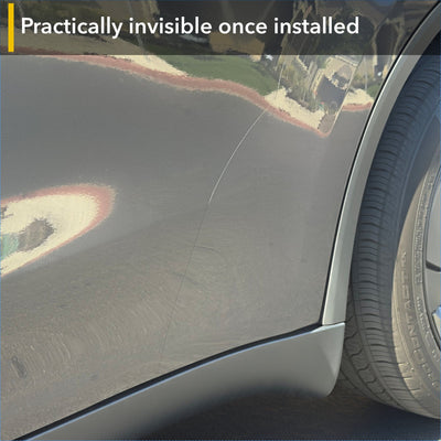 tesla model paint protection film rear fenders