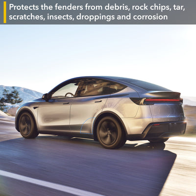 tesla model paint protection film rear fenders