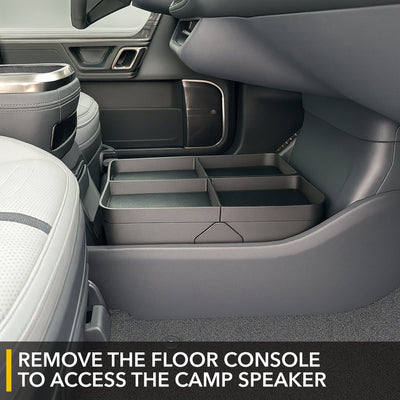 Floor Storage Organizer | Lower Center Console Tray for Rivian R1S & R1T 2021-2026